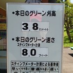 ロペ倶楽部 テラスレストラン - 本日のグリーン（遅かった）