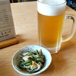 なかの食堂 - お通し＆びあ