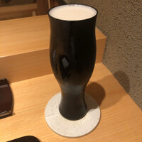 鳥匠 いし井 - キリン一番搾り 生ビール 中
                    →暑い夏の夜なのでやはり麦のジュースを！泡をシルクのようで♪そしてグラスがなんともセクシーで良いですね(^O^)／