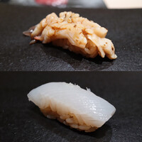 鮨 こしかわ - ほっき貝、アオリイカ