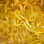 中国料理　龍 - 五目入りあんかけ焼きそばの、麺アップです