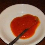 中国料理　龍 - 別皿に辛子味噌を頂きました