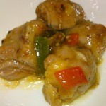 中国料理　龍 - 豚スペアリブ、ニンニクととろみ多めのオーダーです