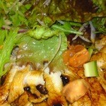 中国料理　龍 - ゆで豚のニンニクソースサラダ仕立てアップです