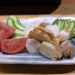 葵 - ベビーホタテ酢みそ