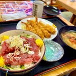 花いち - 中おち丼・海老フライ