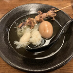 赤玉 - たこ、糸こんにゃく、たまご