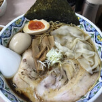 郡山駅前ラーメン 角麺 - 特選郡山ブラックラーメン大盛