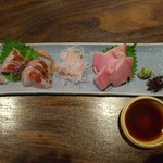 迦陵 - お造り ヨコワと金目鯛