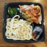 ディオ - 麺セット天丼 (税抜)184円 ※開封後 (2021.07.26)