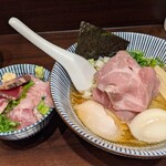 寿製麺 よしかわ - 特製白醤油＋限定丼