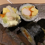 Sushi Masa - 海苔も海老もレタスも最高なレタス巻き