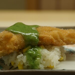 道人 - 鮎のおかき揚げ