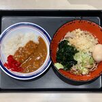 名代 富士そば - 冷やし味玉セットミニカレー付き ¥500