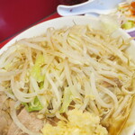 ラーメン二郎 - ラーメン少なめ＋ニンニク多め＋白ネギ