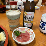 Fukuzushi - ノンアルコールビールとお通し