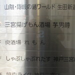 Nikusakaba Remon - お店があるビルの案内板