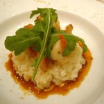 ル・ブション - 魚料理（海老）のリゾット