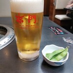 赤門 - 生ビール中ジョッキ