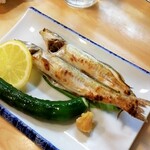 寿し割烹加久登 - キス塩焼き