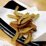 寿し割烹加久登 - キス骨せんべい