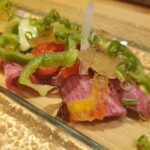 7FUKU - 黒毛和牛のローストビーフ ポン酢ジュレソース