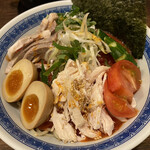 Menkoidokoro Kiraku - 季節のオススメ 冷やしトマト麺（250g） ¥1000