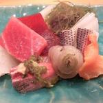 かぐら坂 新富寿司 - 刺身盛り合わせ