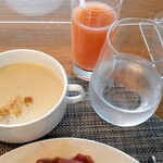 スカイグリルブッフェGOCOCU - 播州赤鶏とホワイトアスパラガスのクリームスープ