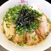 柿川亭 - 焼豚油そば特盛太麺・トッピング２品