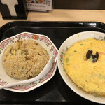 餃子の王将 - 日替わりAランチ　炒飯と塩天津麺セット　770円