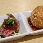 波へい - ローストビーフ、コロッケ