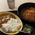 ゆで太郎 - 朝食 カレーのセット（390円）