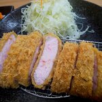 とんかつ & とり天 しげのや食堂 - この厚み！このレア感！！