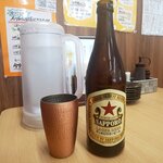 とんかつ & とり天 しげのや食堂 - 赤星ビール