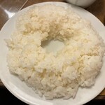 南海飯店 - 麻婆豆腐をかける前の準備