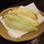 金町製麺 - 茄子の天婦羅