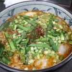 馬賊 - モツニラそばお茶漬けセット(1020円)