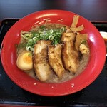 黒木製麺 釈迦力 雄 - 豚骨細麺豚骨醤油800円