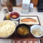 Sukiya - 鮭朝食大盛 のり