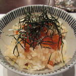 えさき - 筋子のご飯これがまた美味でした。
