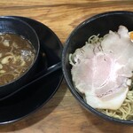 豚そば 武内製麺 - 魚介豚骨つけ麺(大)