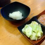 天ぷらさいとう - 漬物と塩辛