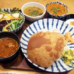 上亀 - 深川インド定食(1000円) メインのカレーはあさり