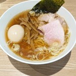 中華そば つるや - 中華そば＋味付玉子＋メンマ