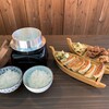 江ノ島ぎょうざ - 料理写真:釜炊ごはんとぎょうざ＆唐揚げ