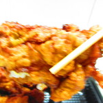 満点屋 - 唐揚げ弁当　６００円（税込）のジャンボから揚げのアップ【２０２１年６月】