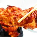 満点屋 - 唐揚げ弁当　６００円（税込）のジャンボから揚げのアップ【２０２１年６月】