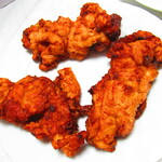 満点屋 - 唐揚げ弁当　６００円（税込）のジャンボから揚げのアップ【２０２１年６月】