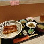 Wagokoro Kagiri - うな丼：セットの小鉢も美味しい